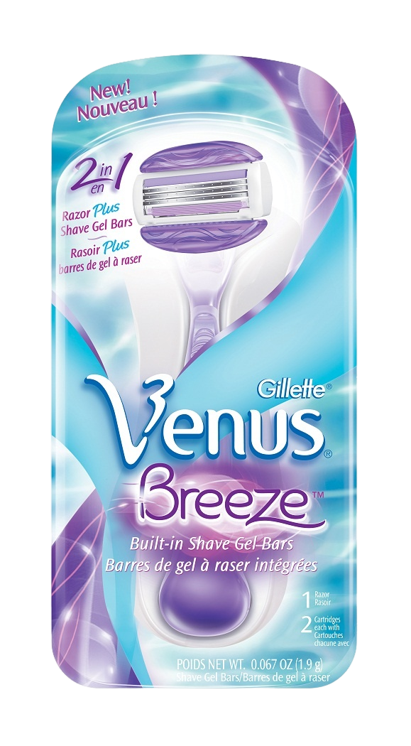 Станок для бритья + 2 кассеты Venus Breeze