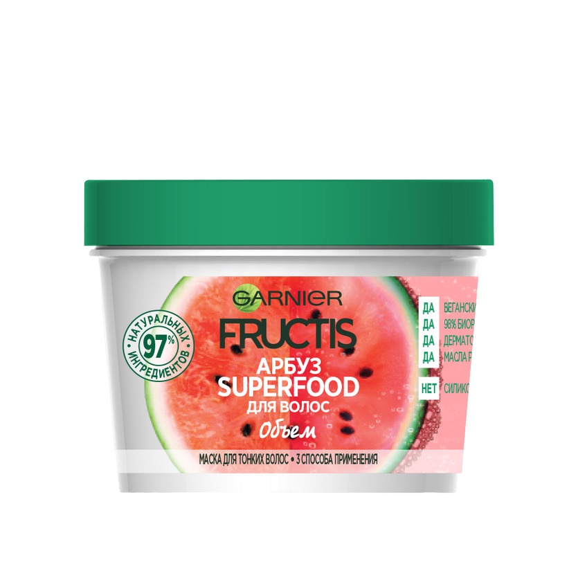 Маска для волос 3в1 Арбуз Fructis Superfood