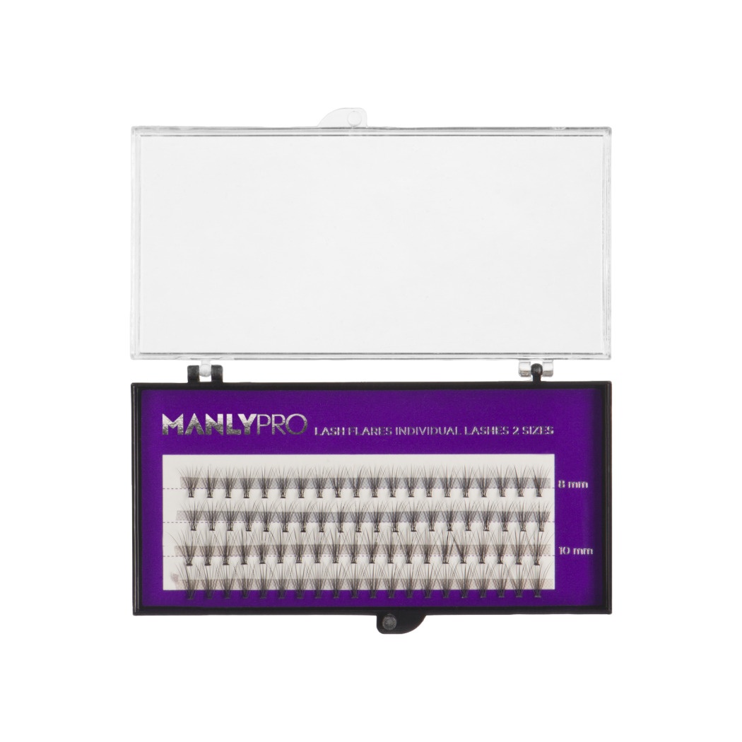 Набор ресниц в пучках шелк 8, 10мм 