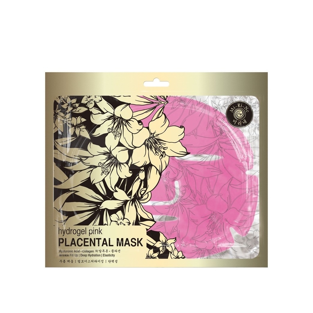 Маска для лица гидрогелевая плацентарная Гиалуроновая кислота и коллаген