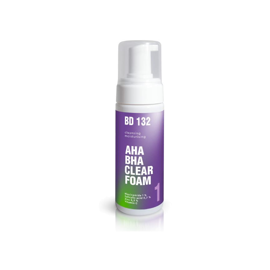 Пенка для умывания лица увлажняющая с фруктовыми кислотами AHA BHA Clear Foam BD 132