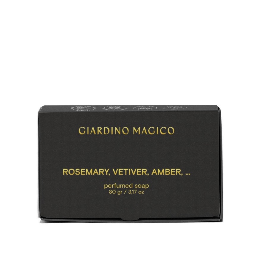 Мыло парфюмированное Rosemary, vetiver, amber