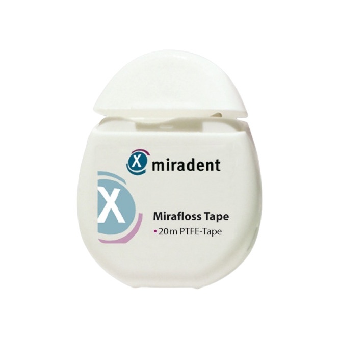 Зубной флосс невощёный 20м Mirafloss Ungewachst