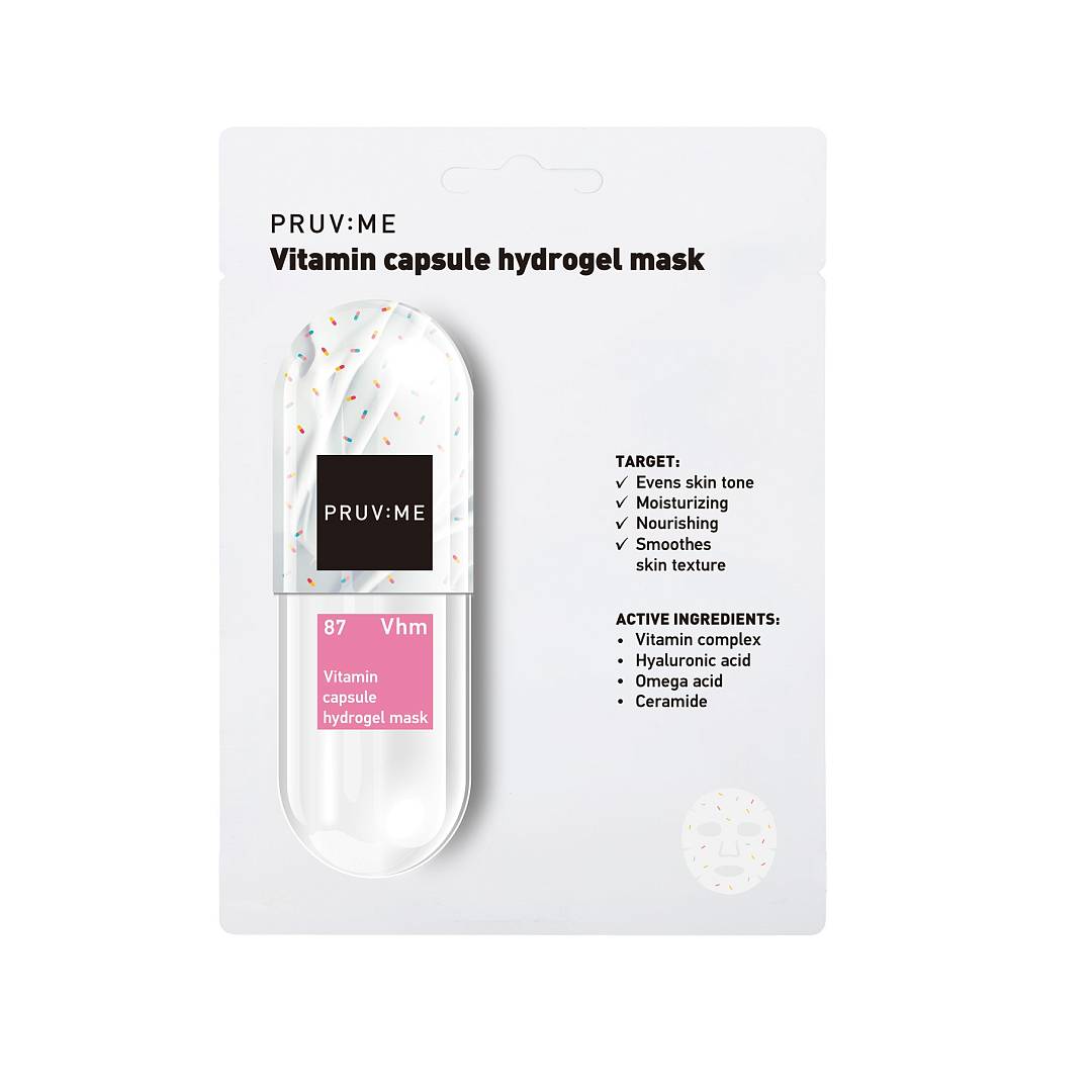 Маска для лица гидрогелевая с витаминными капсулами