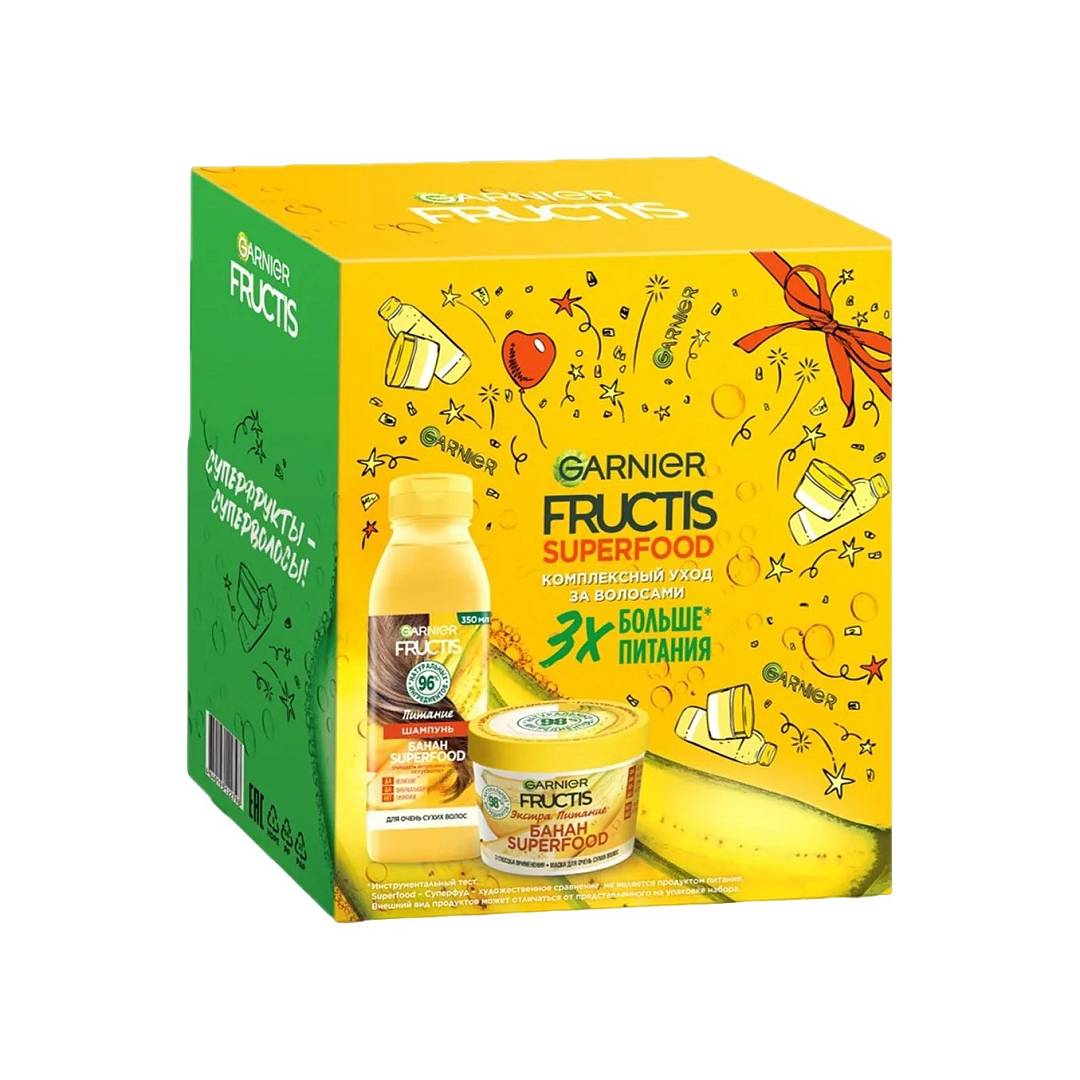 Набор подарочный Fructis Шампунь для волос Банан+ Маска