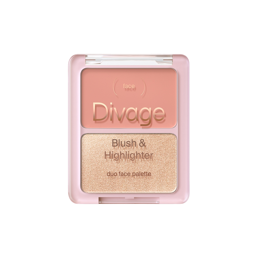 Палетка для лица Blush & Highlighter Duo Face Palette