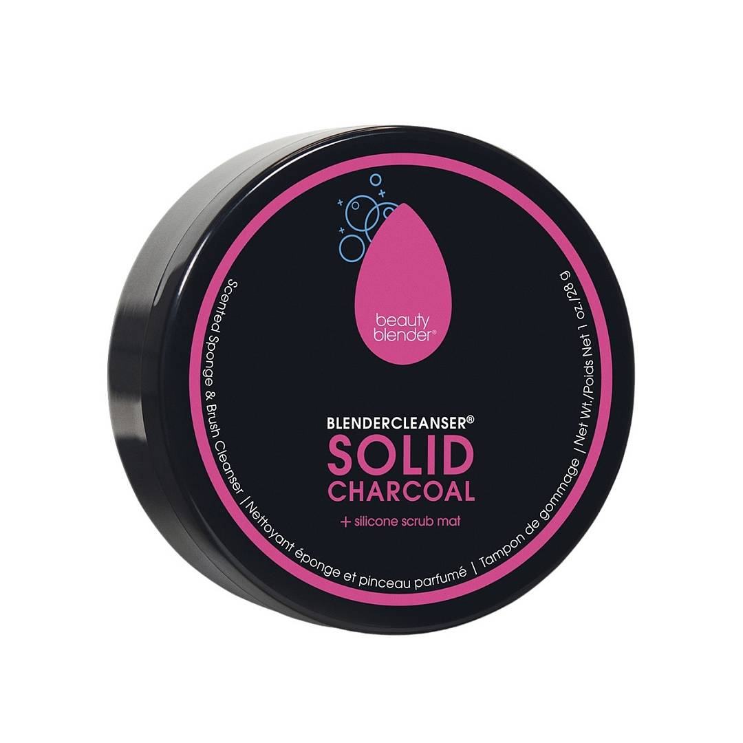 Мыло с углем для очищения спонжей и кистей