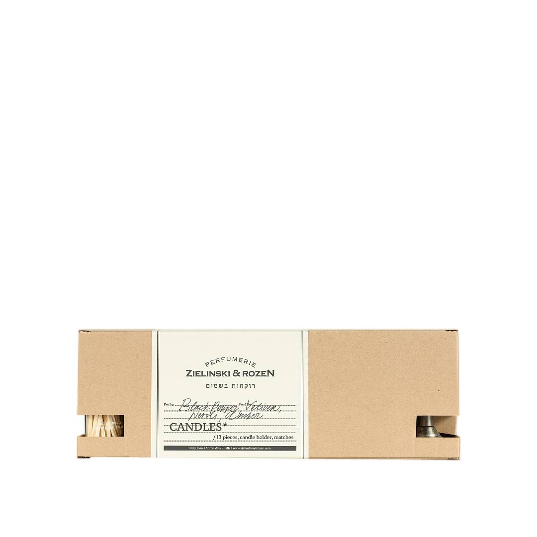 Свеча в наборе Черный Перец, Ветивер, Нероли, Амбра
