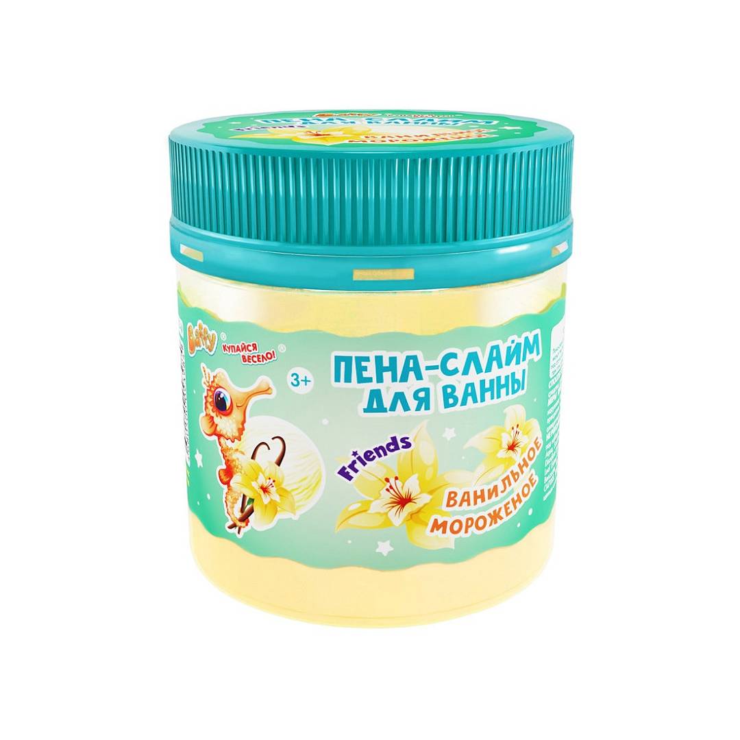 Пена-слайм для ванны детская Ванильное Мороженое