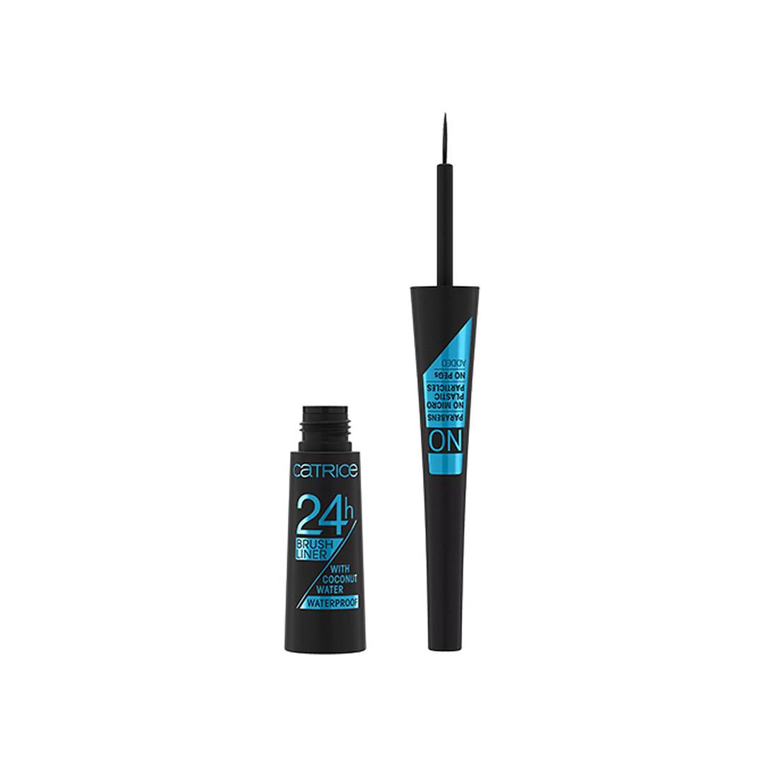 Подводка для глаз водостойкая 24H Brush Liner Waterproof Ultra Black