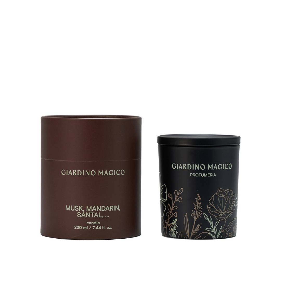 Свеча парфюмированная Musk,mandarin,santal