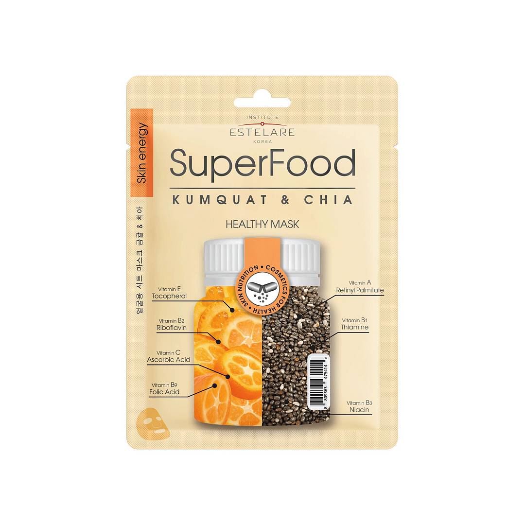 Маска тканевая Кумкват и Чиа Superfood