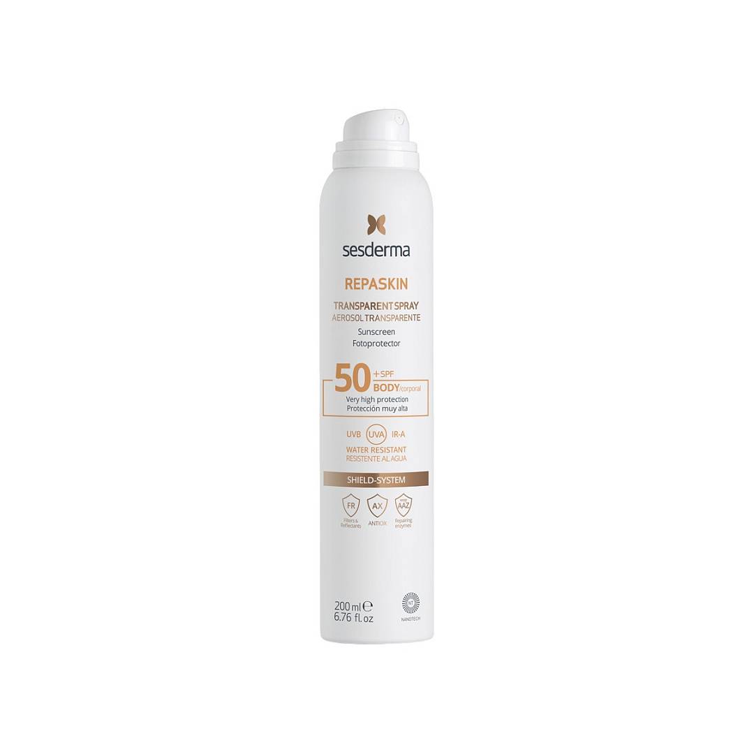Солнцезащитный аэрозоль для тела SPF50 Transparent Spray Body Sunscreen Repaskin